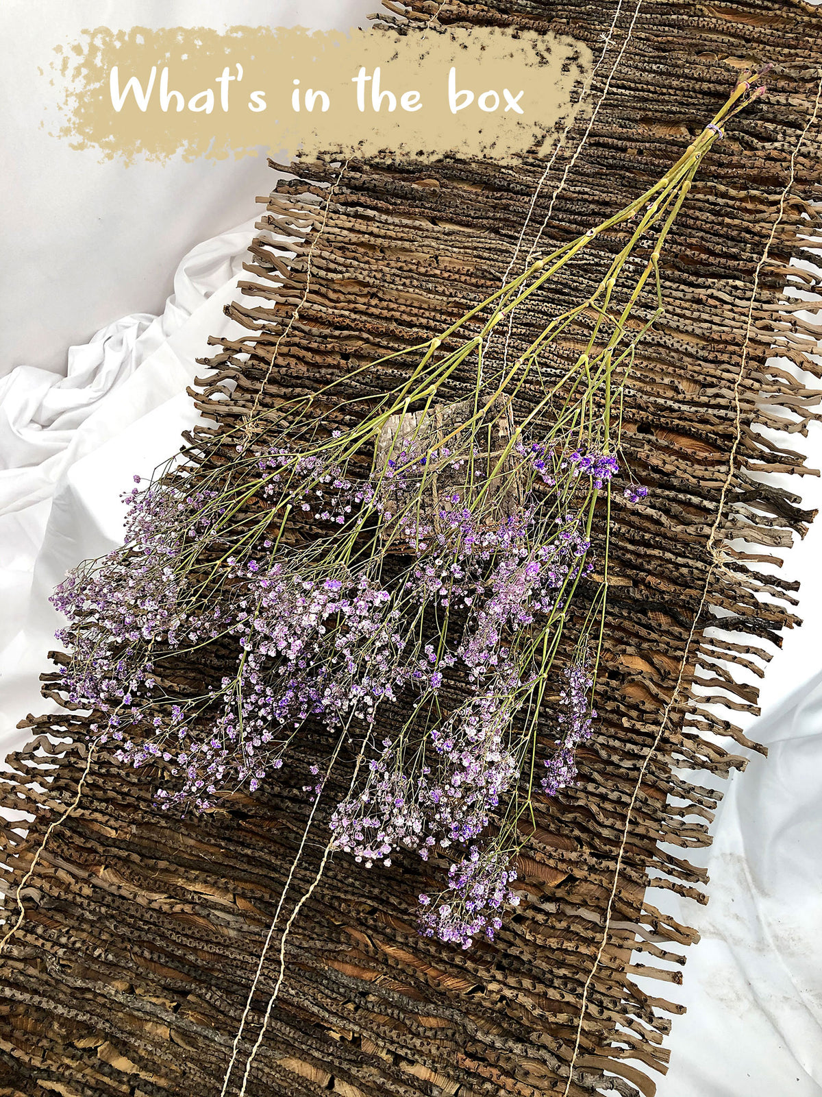 Dried Lilac &quot;Gypsophila&quot; Flower by the bunch