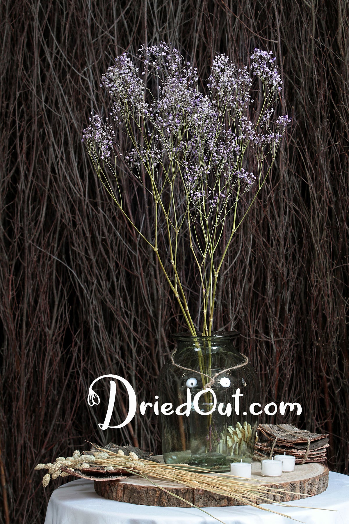 Dried Lilac &quot;Gypsophila&quot; Flower by the bunch