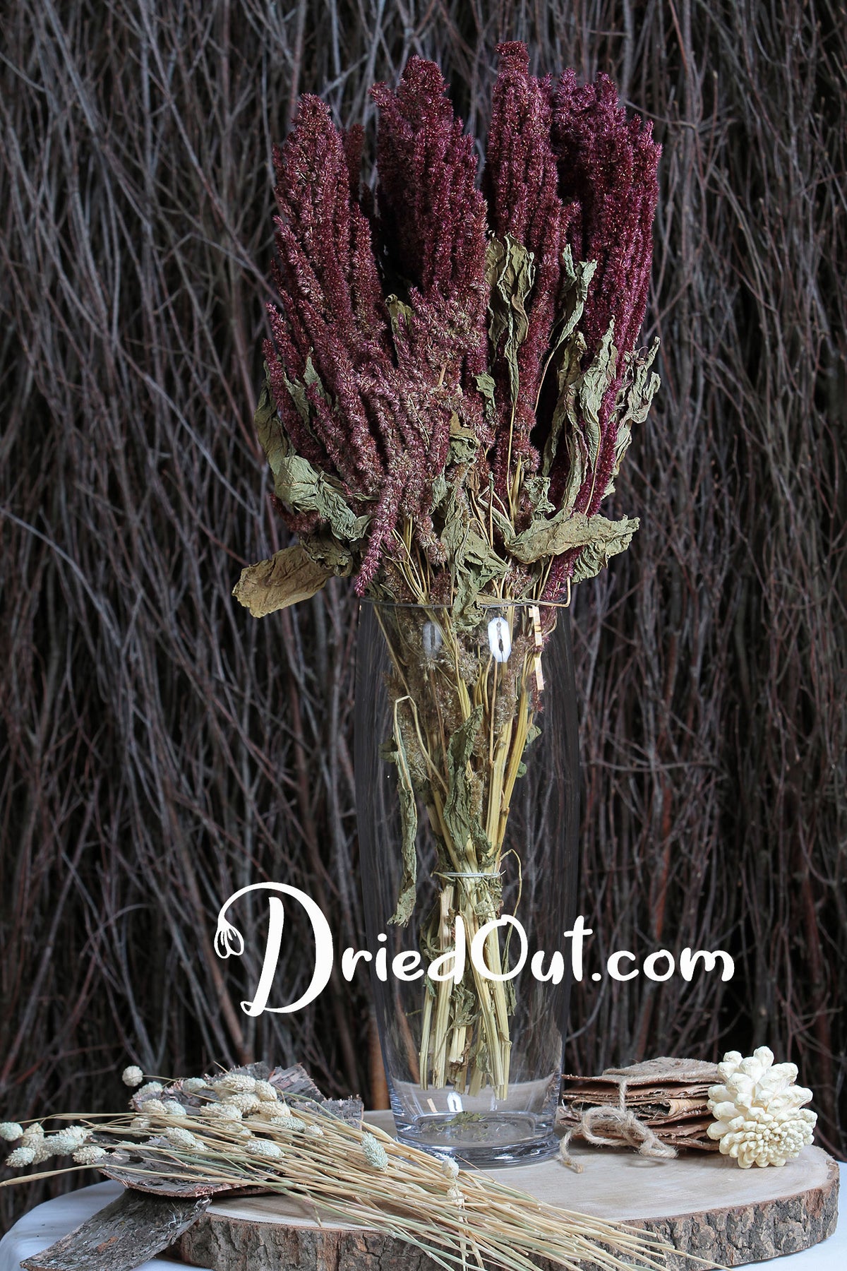 Dried Natural Red &quot;Amaranthus&quot; Flower by the bunch