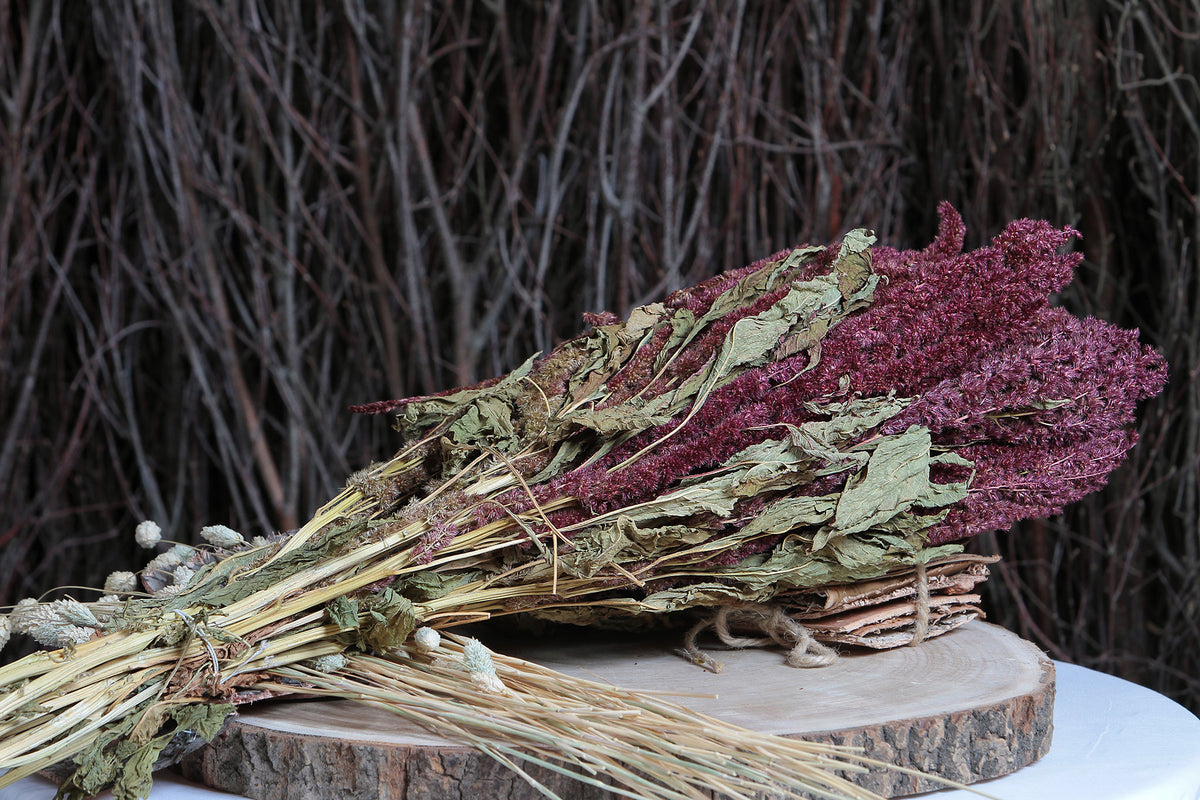 Dried Natural Red &quot;Amaranthus&quot; Flower by the bunch