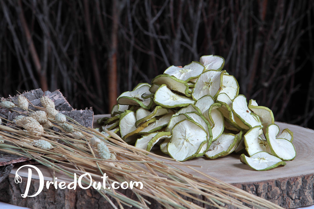 Dried Natural Green &quot;Apple Slices&quot; in a 200g bag