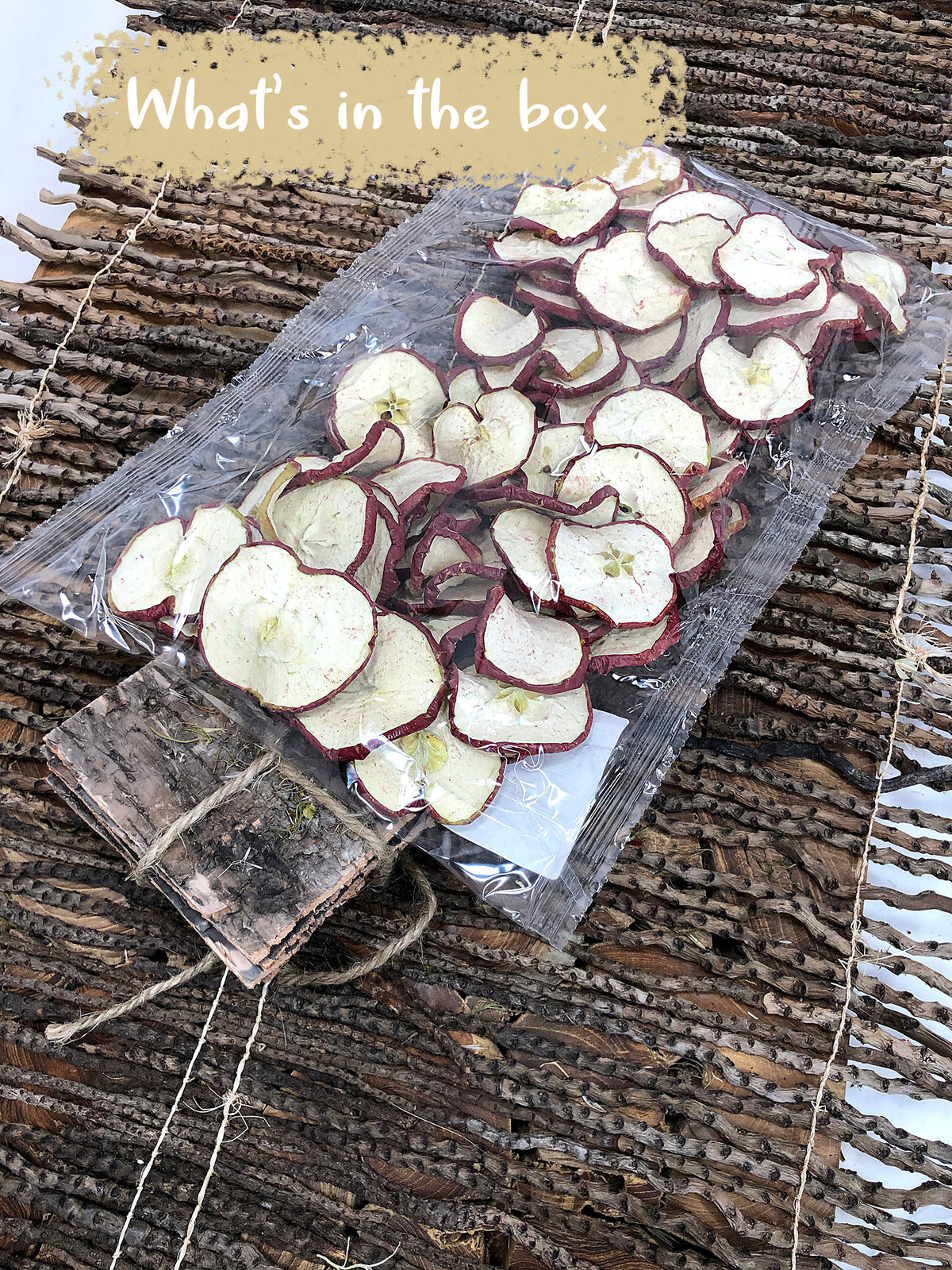 Dried Natural Red &quot;Apple Slices&quot; in a 200g bag