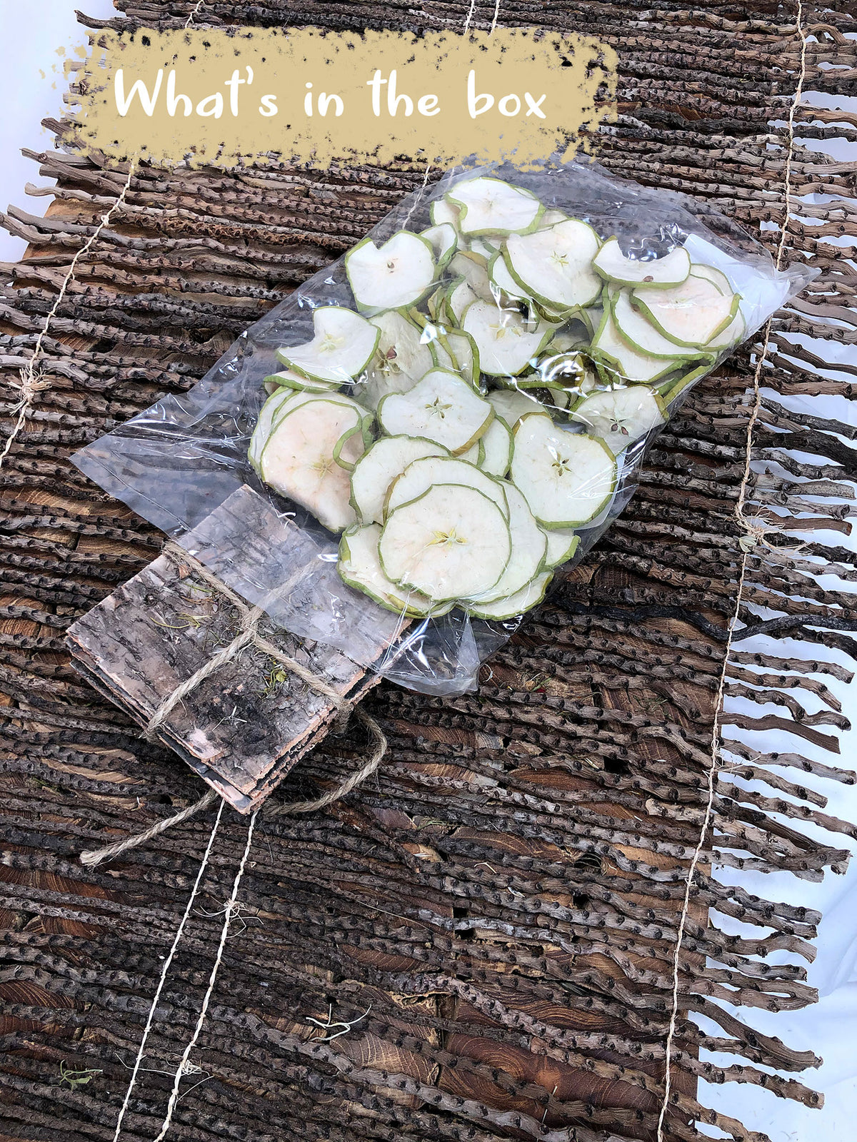 Dried Natural Green &quot;Apple Slices&quot; in a 200g bag